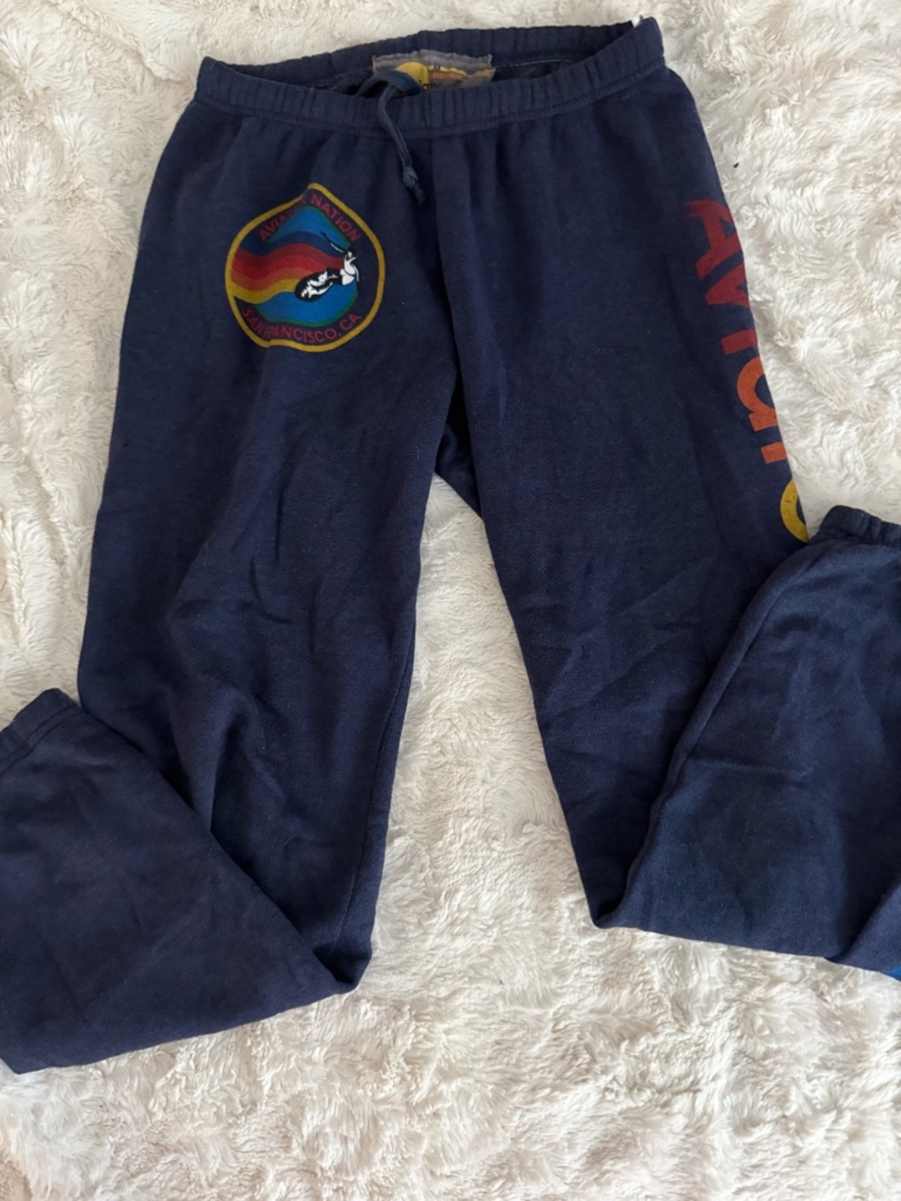 Aviator Nation Navy Graphic Sweatpants